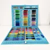 Художественный набор чемодан для творчества 208 предметов. Цвет: голубой