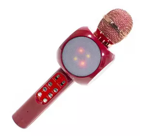 Беспроводной микрофон караоке bluetooth WSTER WS-1816. Цвет: красный