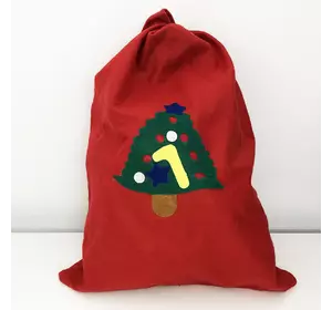 Мешок Деда Мороза для подарков. Новогодний мешок. Елка