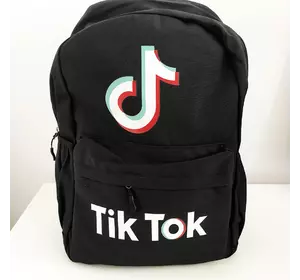 Рюкзак молодежный Тик ток TikTok. Цвет: черный