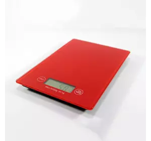 Весы кухонные DOMOTEC MS-912 Glass. Цвет: красный
