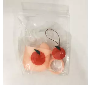 Чехол для Apple AirPods силиконовый оранжевый с персиком