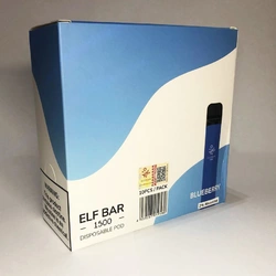 Pod-система 2% (АНГЛ) одноразовая электронная Elf Bar (Эльф Бар) 1500 затяжек 850mAh. Европейская версия. Черника