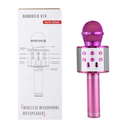 Беспроводной микрофон для караоке WS-858 WSTER. Цвет: розовый