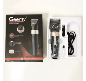 Аккумуляторная машинка для стрижки волос Gemei GM-6042. Цвет: черный