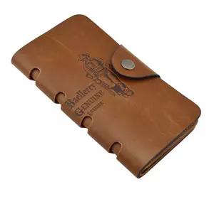 Мужское портмоне Baellerry Genuine Leather COK10. Цвет: коричневый