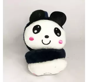 Меховые наушники панда. Цвет: синий