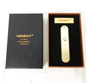 USB зажигалка в подарочной упаковке "Honest" 4825. Цвет: золотой