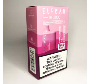Elf Bar BC3000 Original 5% перезаряжаемый под. Клубника (Strawberry Ice)