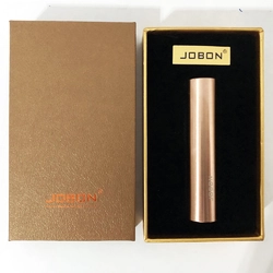 USB зажигалка в подарочной упаковке "Jobon" XT-4876-3. Спираль накаливания. Цвет: Золотой