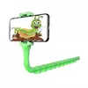 Гибкий держатель для телефона с присосками универсальный Cute Worm Lazy Holder. Цвет: зеленый
