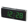 Электронные Часы VST 730 green, цифровые настольные сетевые часы, led alarm clock VST-730, часы с будильником