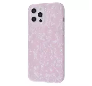 Чехол для Apple Iphone 12 Pro Max розовый весь в блестках