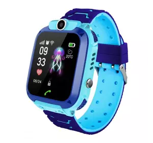 Детские Смарт Часы Smart Baby Watch Q12 SIM /Bluetooth /LBS/GPS. Цвет: голубой