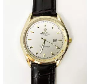 Часы наручные Emporio Armani Black ремешок коричневый, циферблат -светлый (реплика)