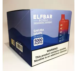 Elf Bar BC5000 Original 5% перезаряжаемый под. Сакура Виноград (Sakura Grape)