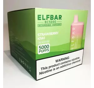 Elf Bar BC5000 Original 5% перезаряжаемый под. Клубника Киви (Strawberry Kiwi)