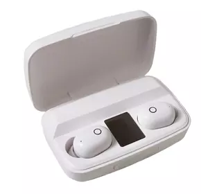 Bluetooth стерео наушники беспроводные c боксом для зарядки Air J16 TWS Original. Цвет: белый